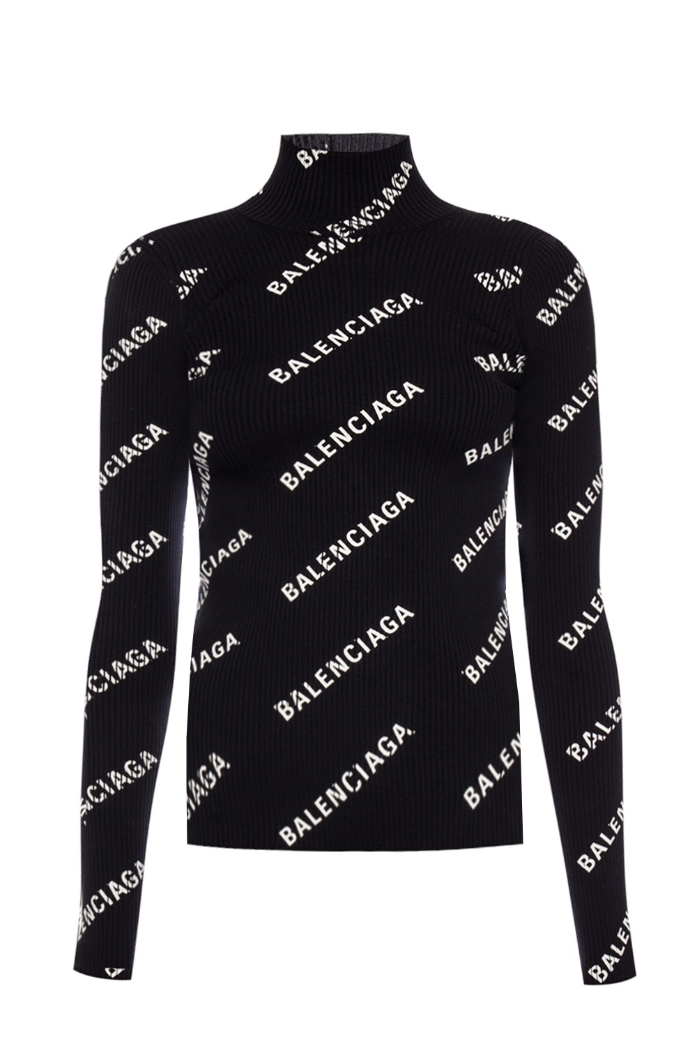 Black Cut-out turtleneck sweater Balenciaga - Vitkac KR